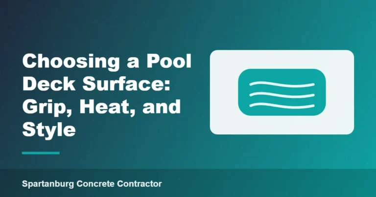 Choosing a Pool Deck Surface: Grip, Heat, and Style