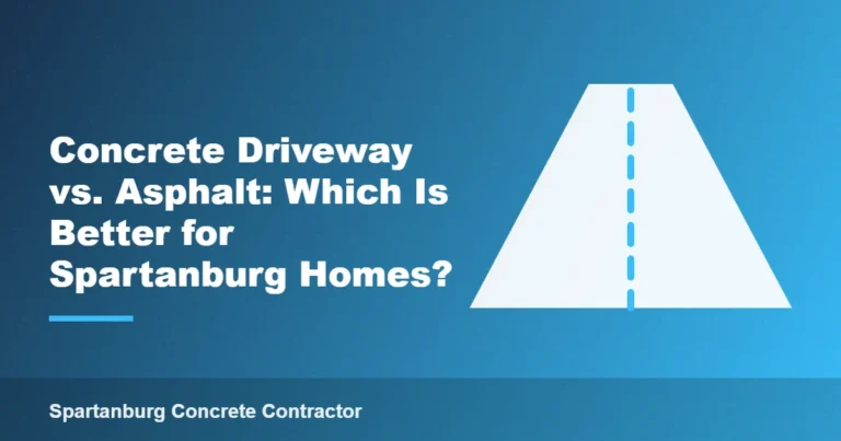 Concrete Driveway vs. Asphalt: Which Is Better for Spartanburg Homes?