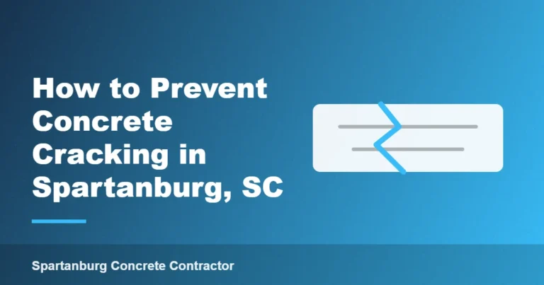 How to Prevent Concrete Cracking in Spartanburg, SC