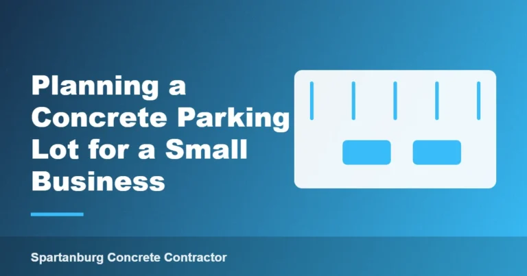 Planning a Concrete Parking Lot for a Small Business